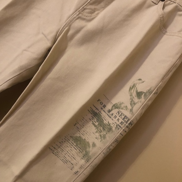 Vintage Ralph Lauren Floral/Script Print Jeans - Picture 4 of 15